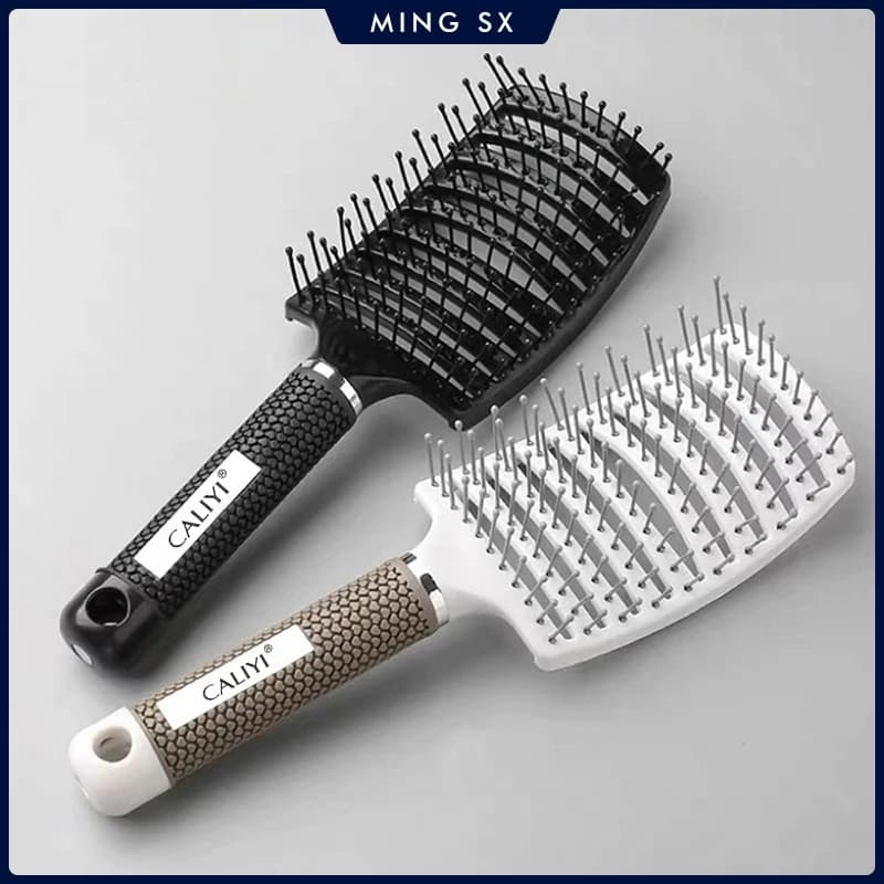 Curved Vented Hair Brush for Faster Blow Drying