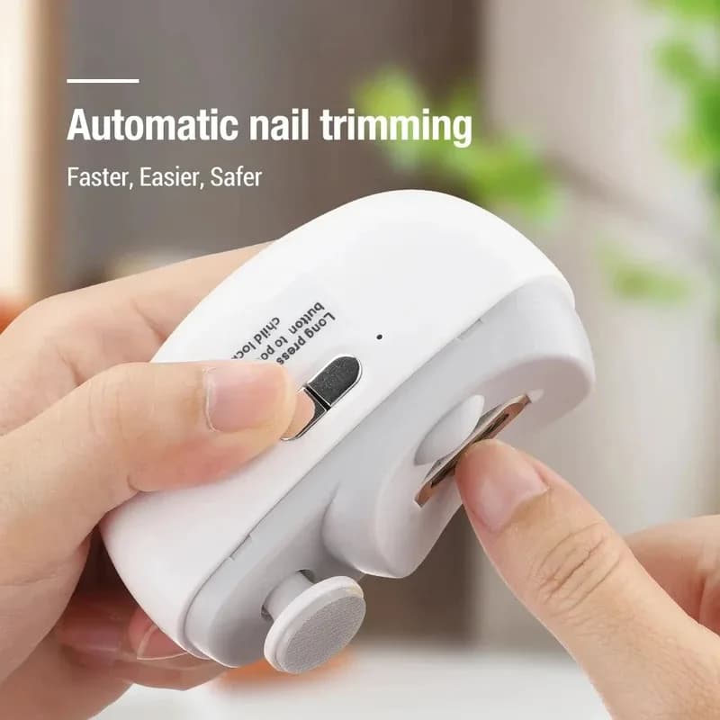 electric nail clipper with built-in light — image 2
