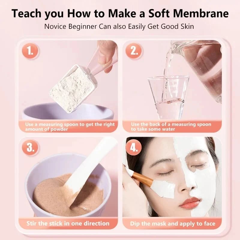 silicone face mask bowl with mixing stick — image 4