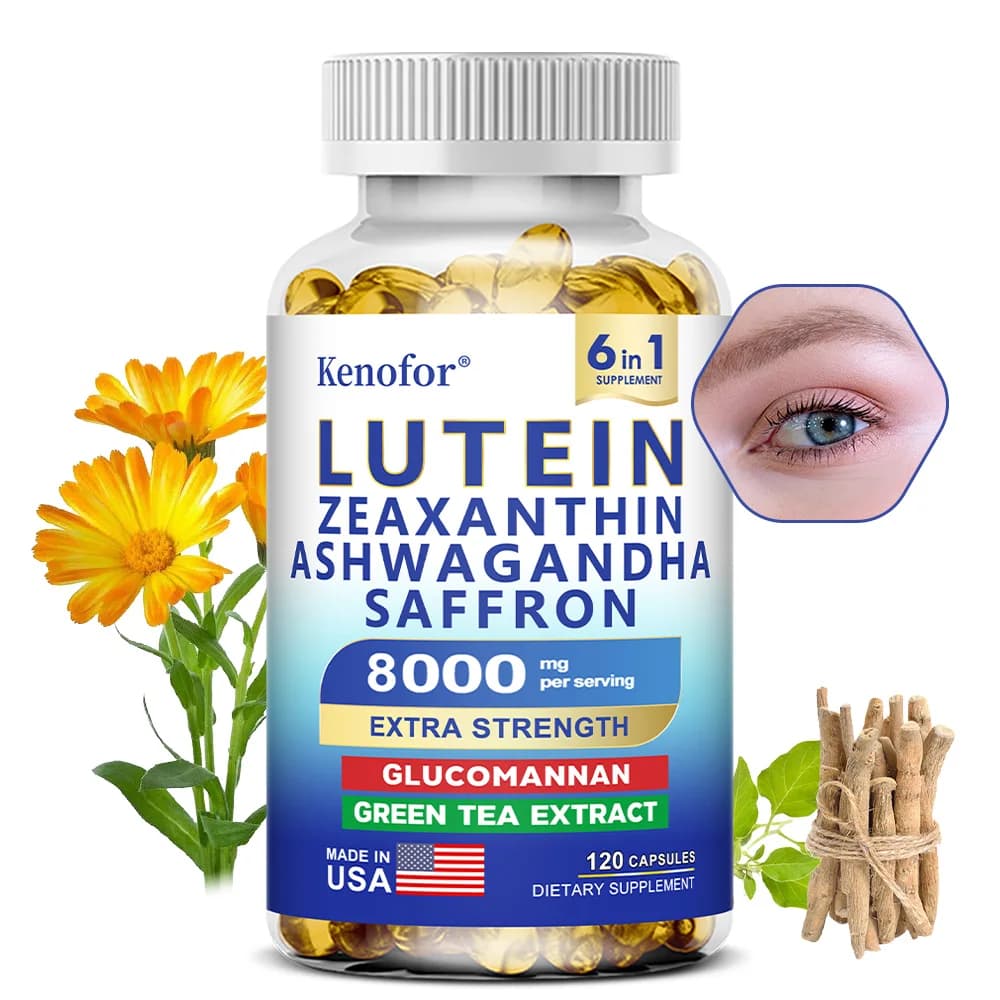 bottle of lutein and zeaxanthin supplement — image 1