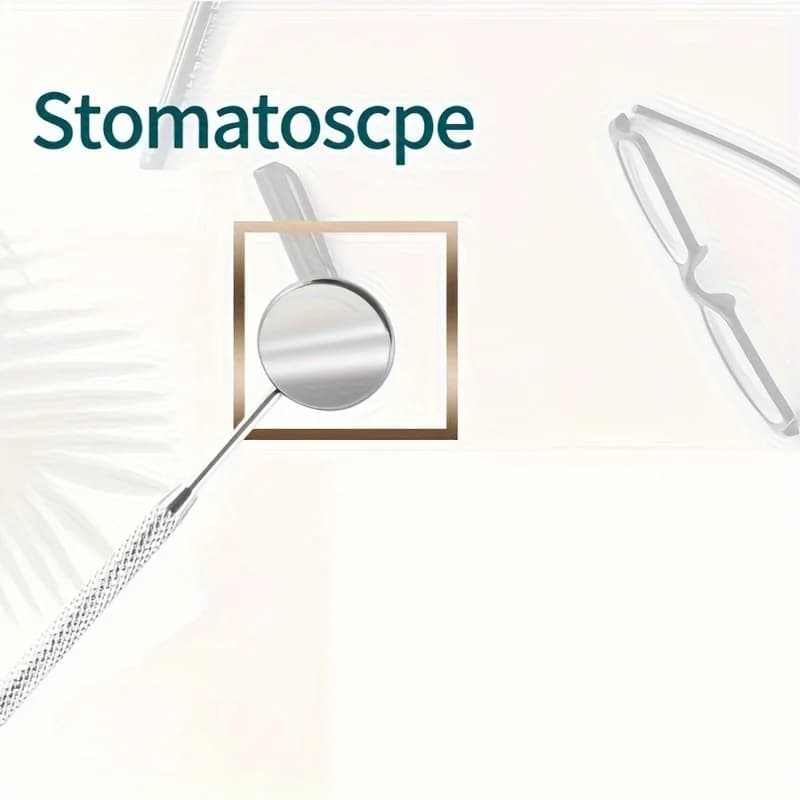 Stainless steel dental cleaning kit with interdental cleaners and toothpicks — image 4