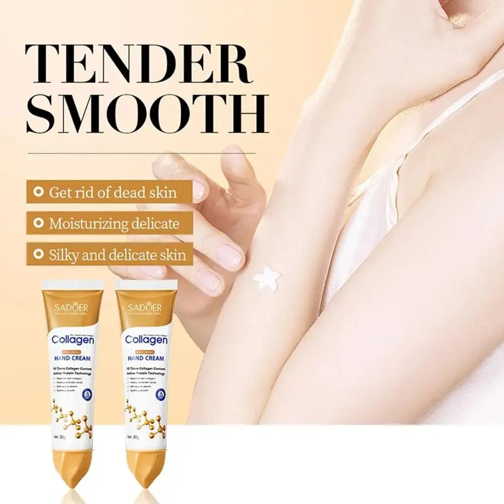 Collagen hand cream tubes, 30 g each, three‑pack — image 2