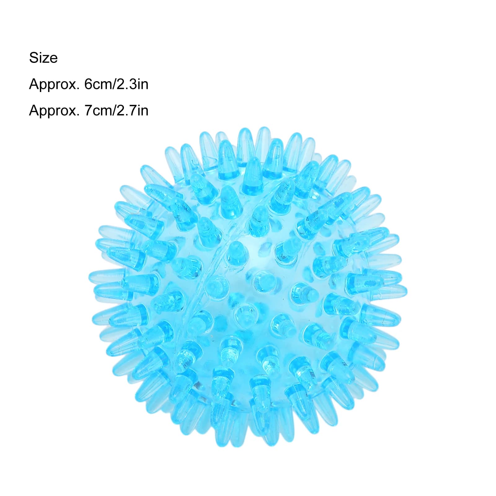 transparent hollow spiky massage ball for hand and wrist — image 5