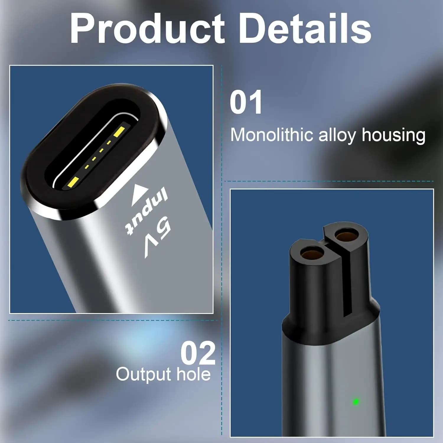 USB‑C shaver charger adapter for Philips OneBlade — image 3