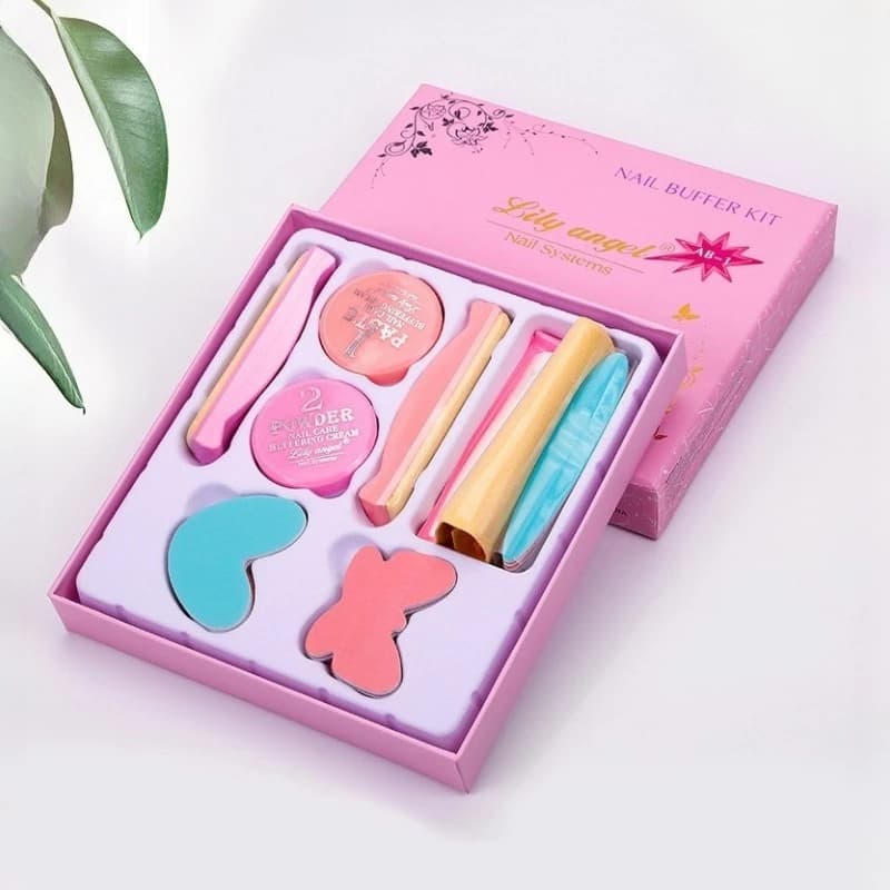 powder nail strengthening manicure set in travel case — image 6