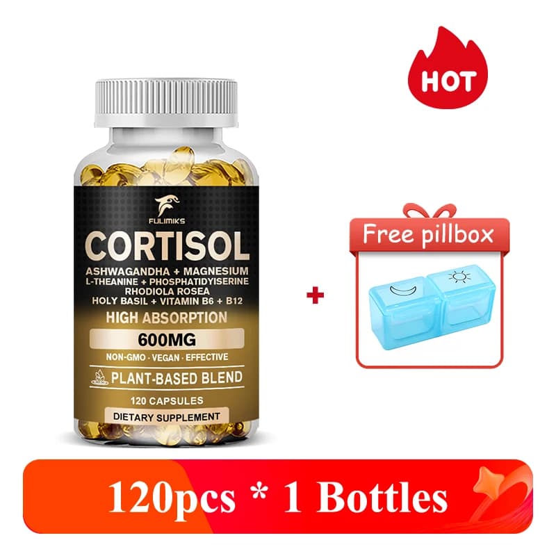 cortisol support supplement bottle — image 8