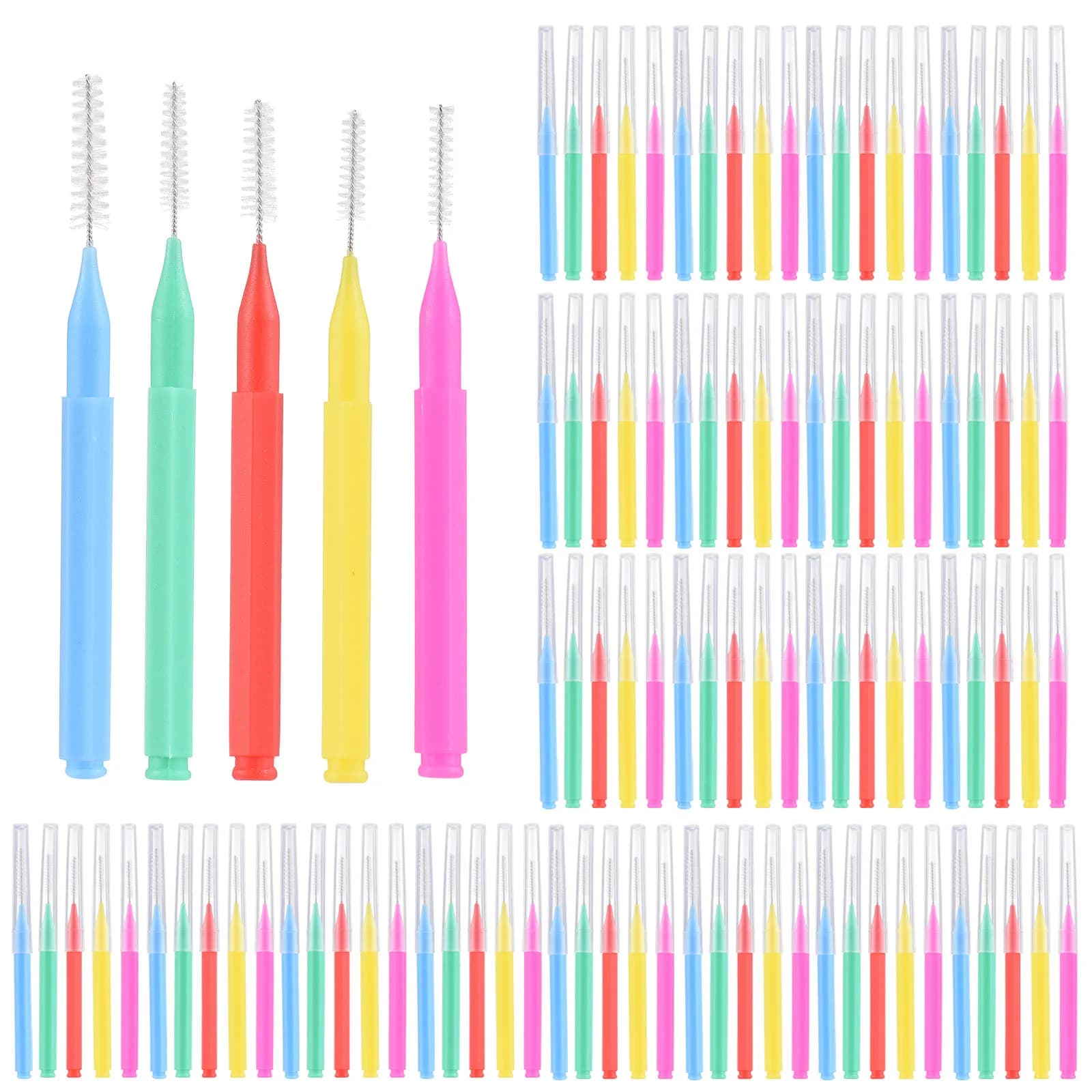 Interdental Brushes – 100 Count for Braces & Dental Cleaning