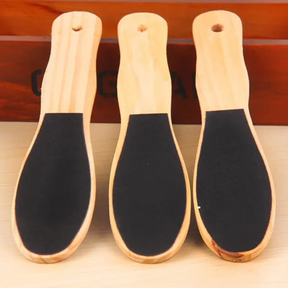double-sided wooden foot file for callus removal — image 3