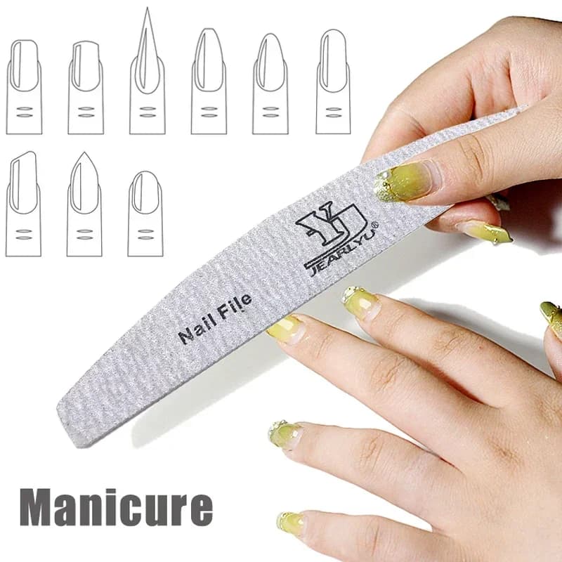 set of five colored nail files with different grits — image 5