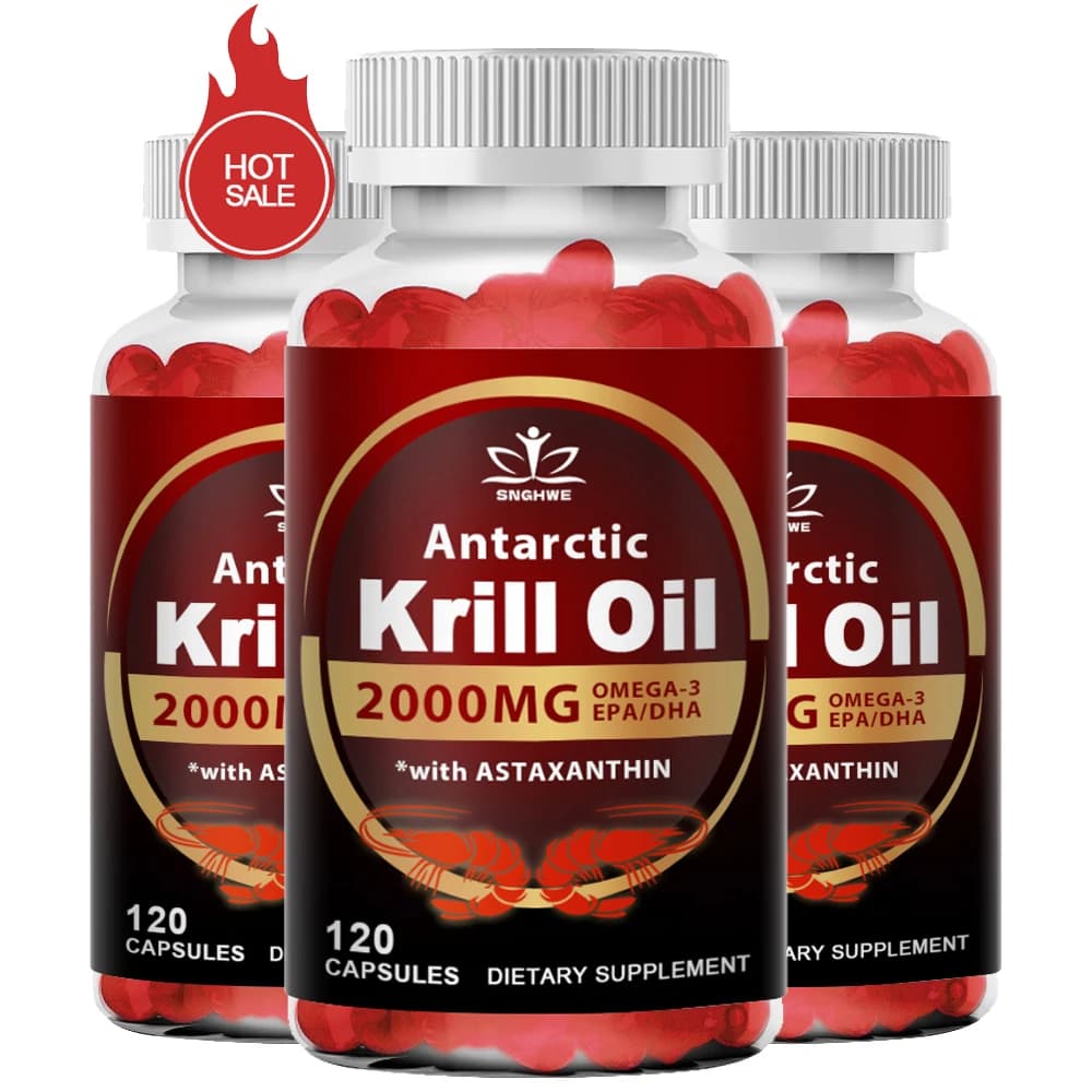 2000 mg Krill Oil – Omega‑3 EPA & DHA with Astaxanthin