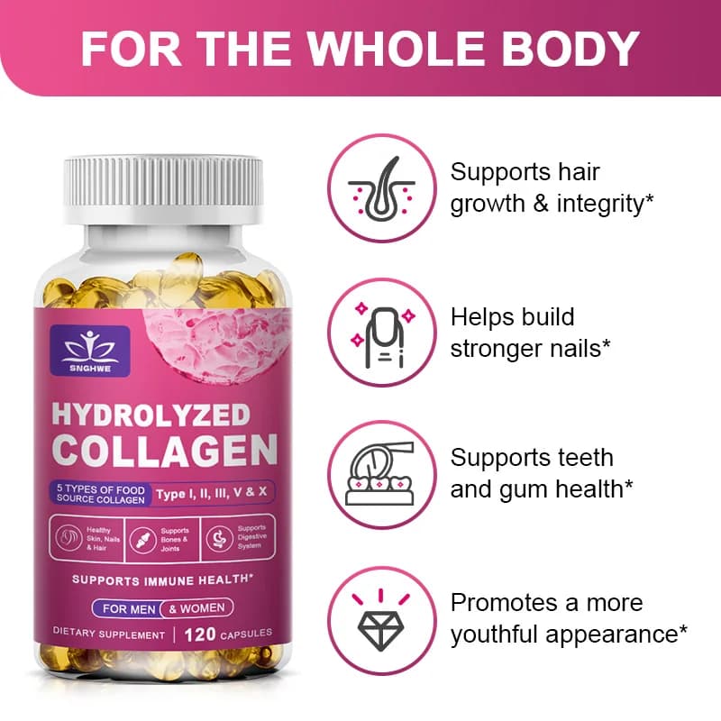 hydrolyzed collagen and hyaluronic acid capsules — image 4