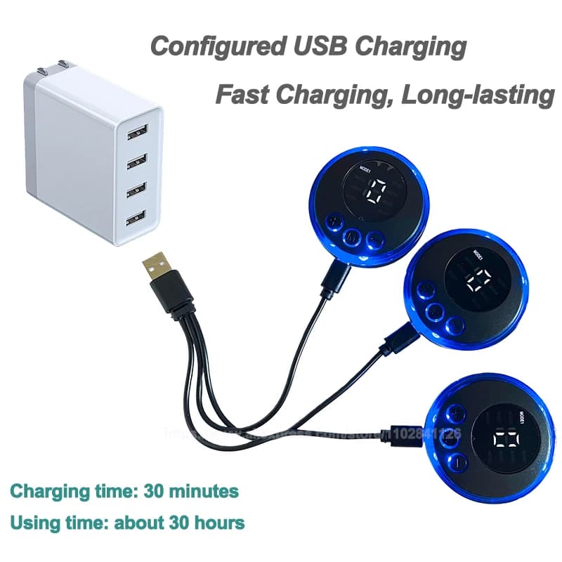 USB rechargeable EMS muscle stimulator device — image 6