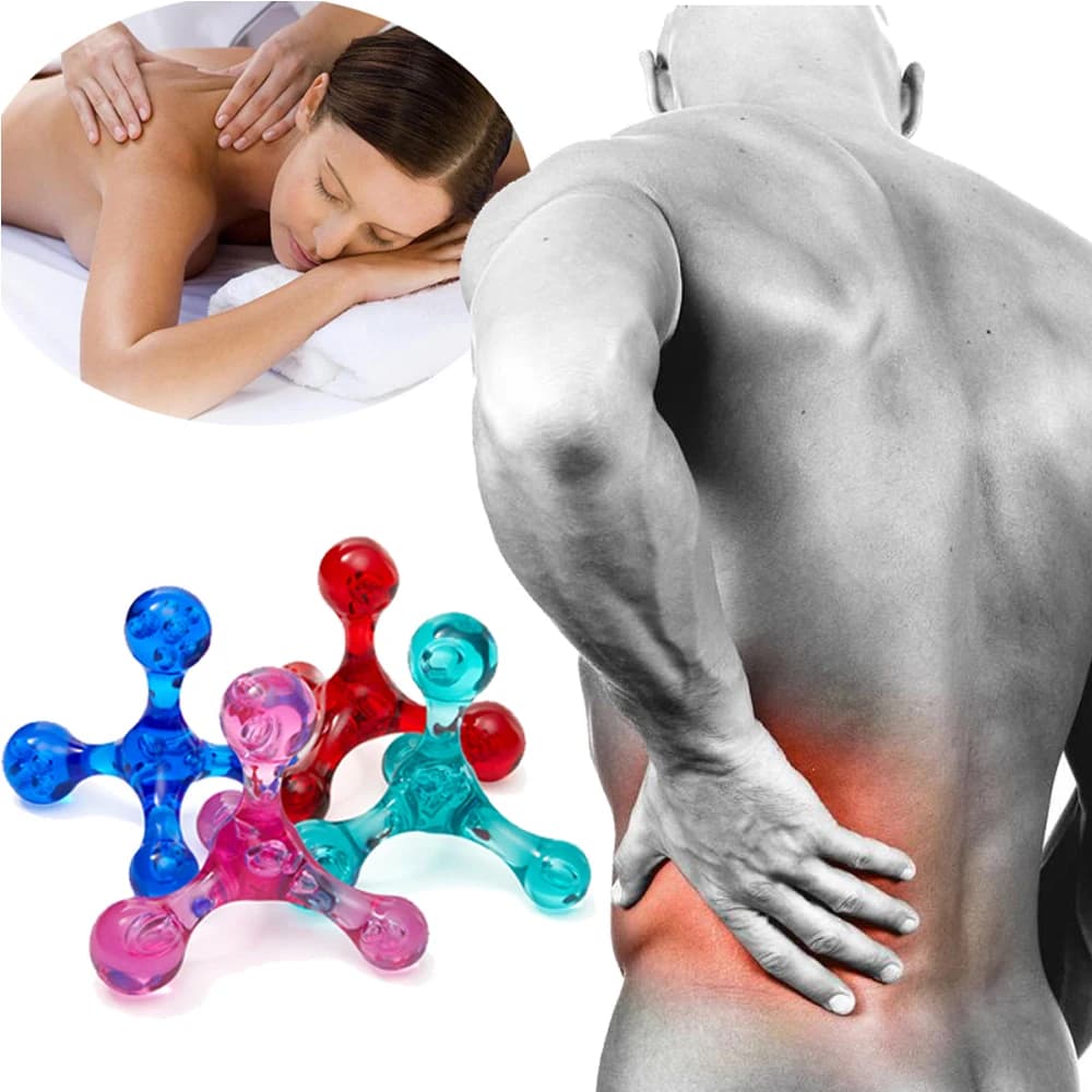 handheld deep tissue massager with 4‑leg acupressure head — image 6