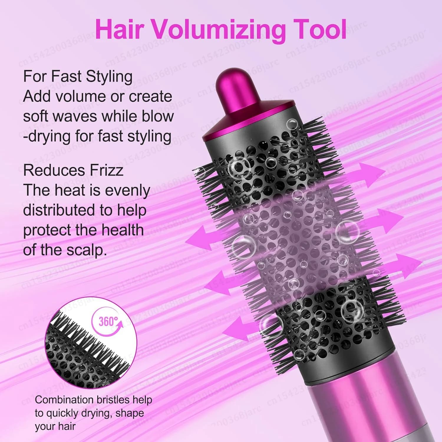 multi hair styler curling iron and hot air brush — image 5