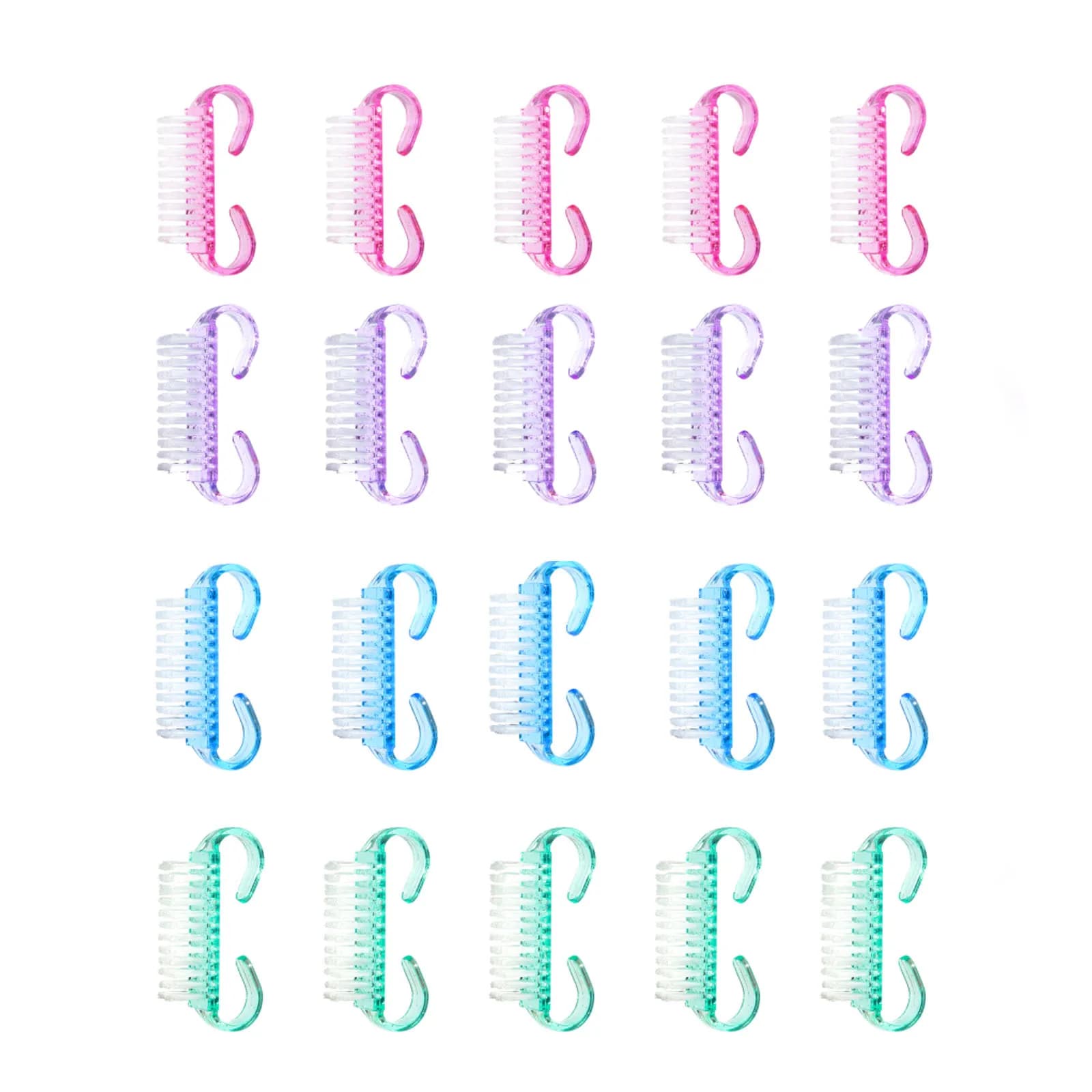 pink acrylic nail brush set of 20 pieces — image 6