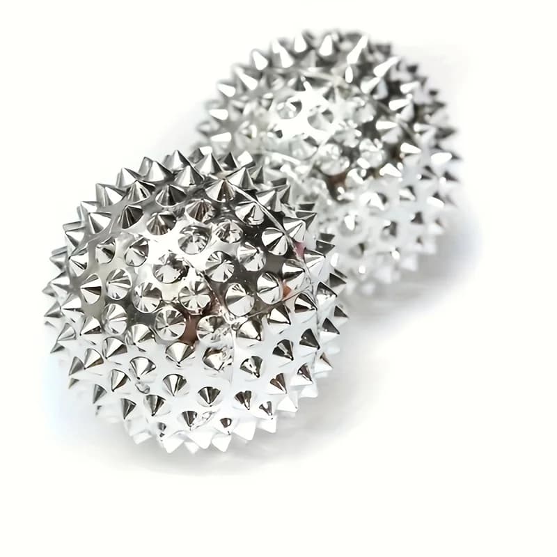 set of two magnetic acupressure balls for foot hand and back — image 4