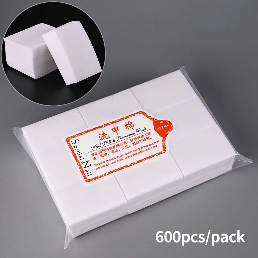 lint-free cotton nail pads for gel polish removal — image 8