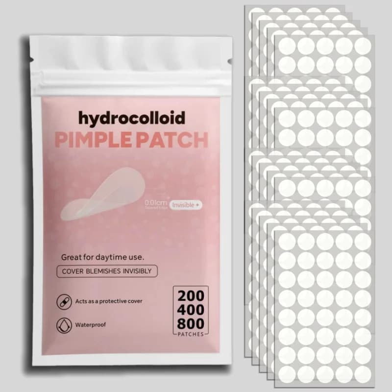 clear hydrocolloid pimple patches in mixed sizes — image 1