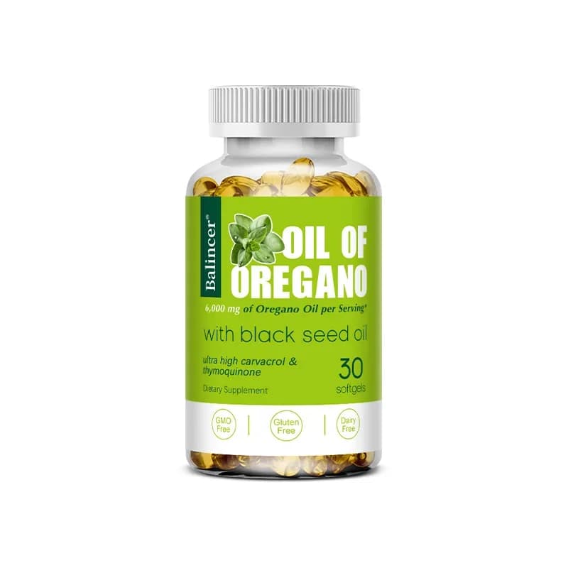 bottle of oregano oil capsules — image 8