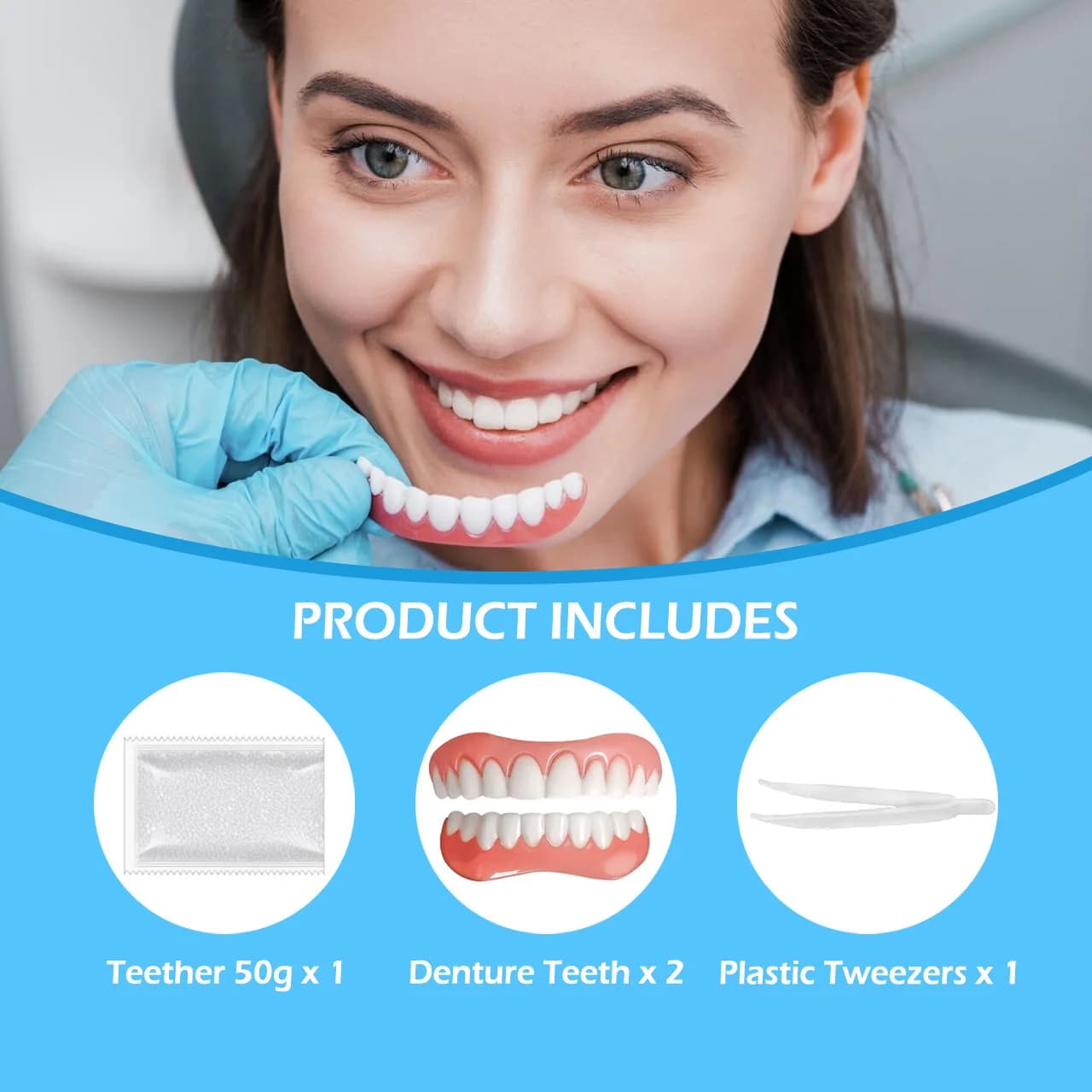 silicone denture liner kit for upper and lower dentures — image 5