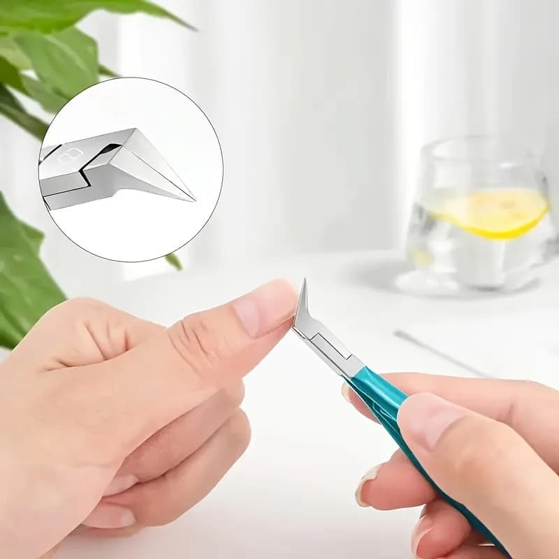 Stainless steel straight-blade ingrown toenail clippers — image 4