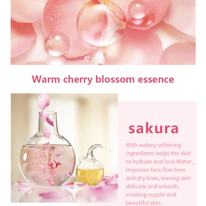 Cherry blossom facial moisturizer cream tube — image 5
