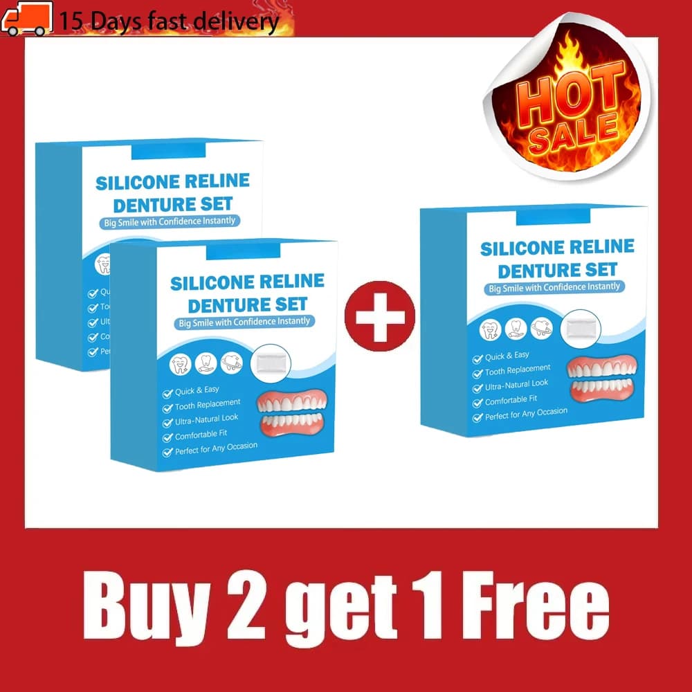 silicone denture liner kit for upper and lower dentures — image 8
