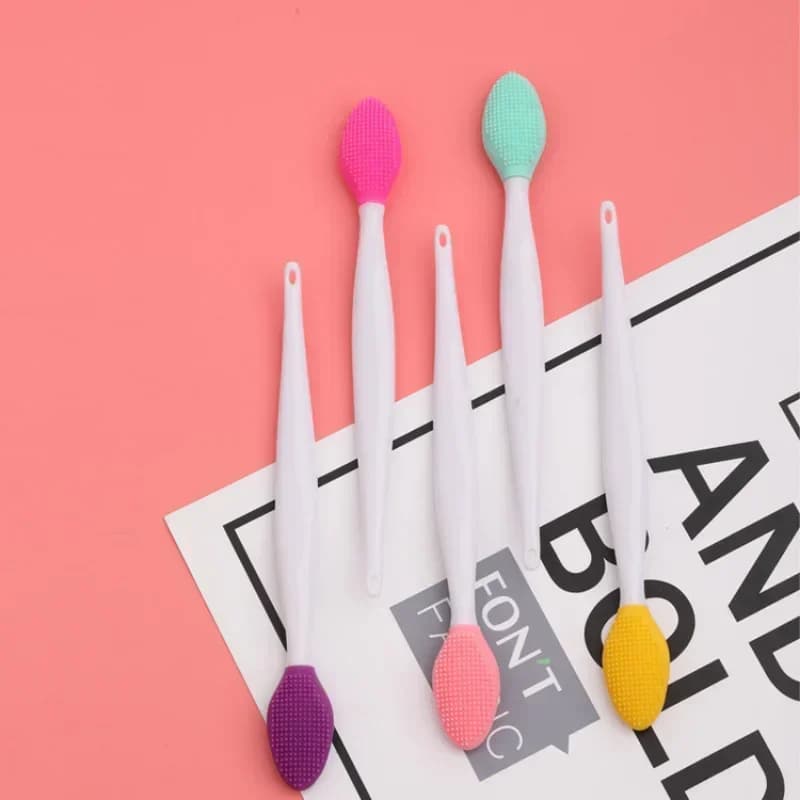 double-sided silicone facial exfoliating brush — image 3