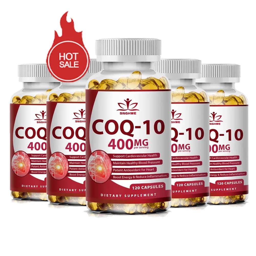 Organic Coenzyme Q10 400 mg Capsules – 120 Count
