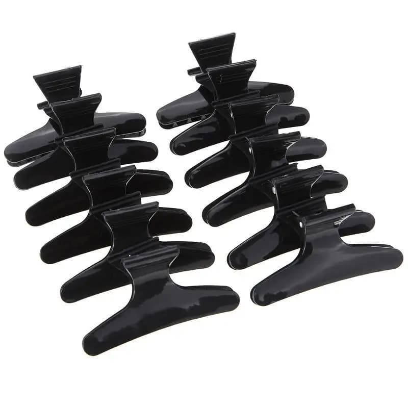 set of 12 butterfly-shaped hair clips — image 1