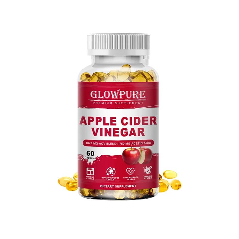 apple cider vinegar capsules bottle — image 1