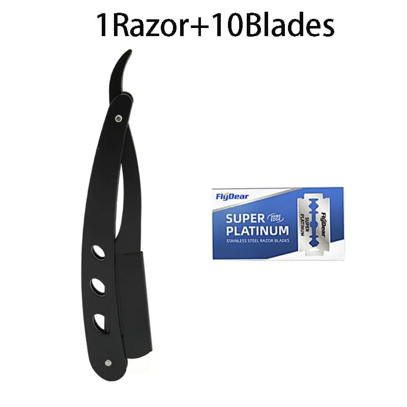 folding manual straight shaver — image 7