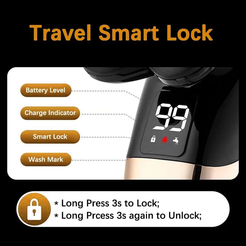 5-in-1 rechargeable electric razor for men — image 5