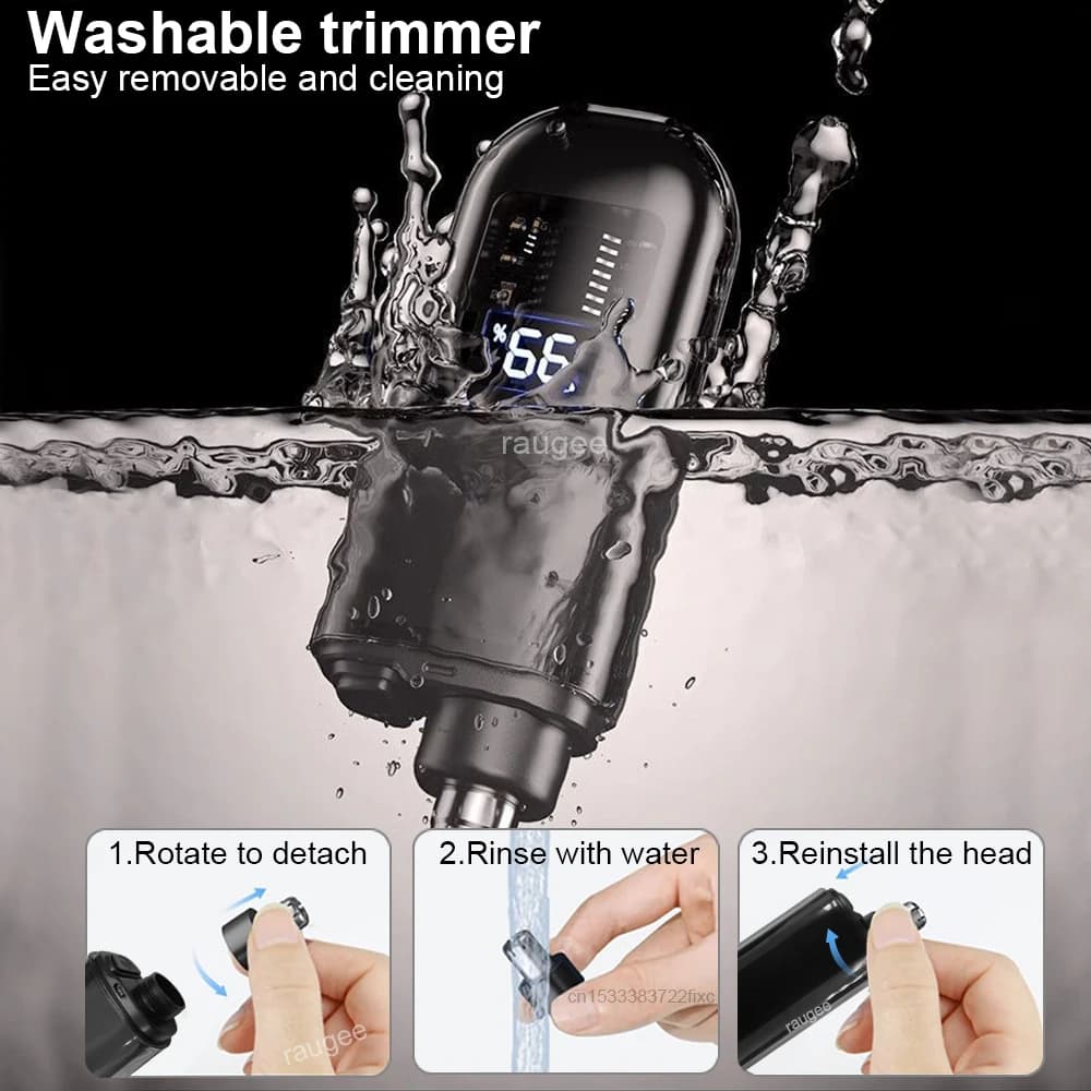 Rechargeable electric nose hair trimmer — image 5