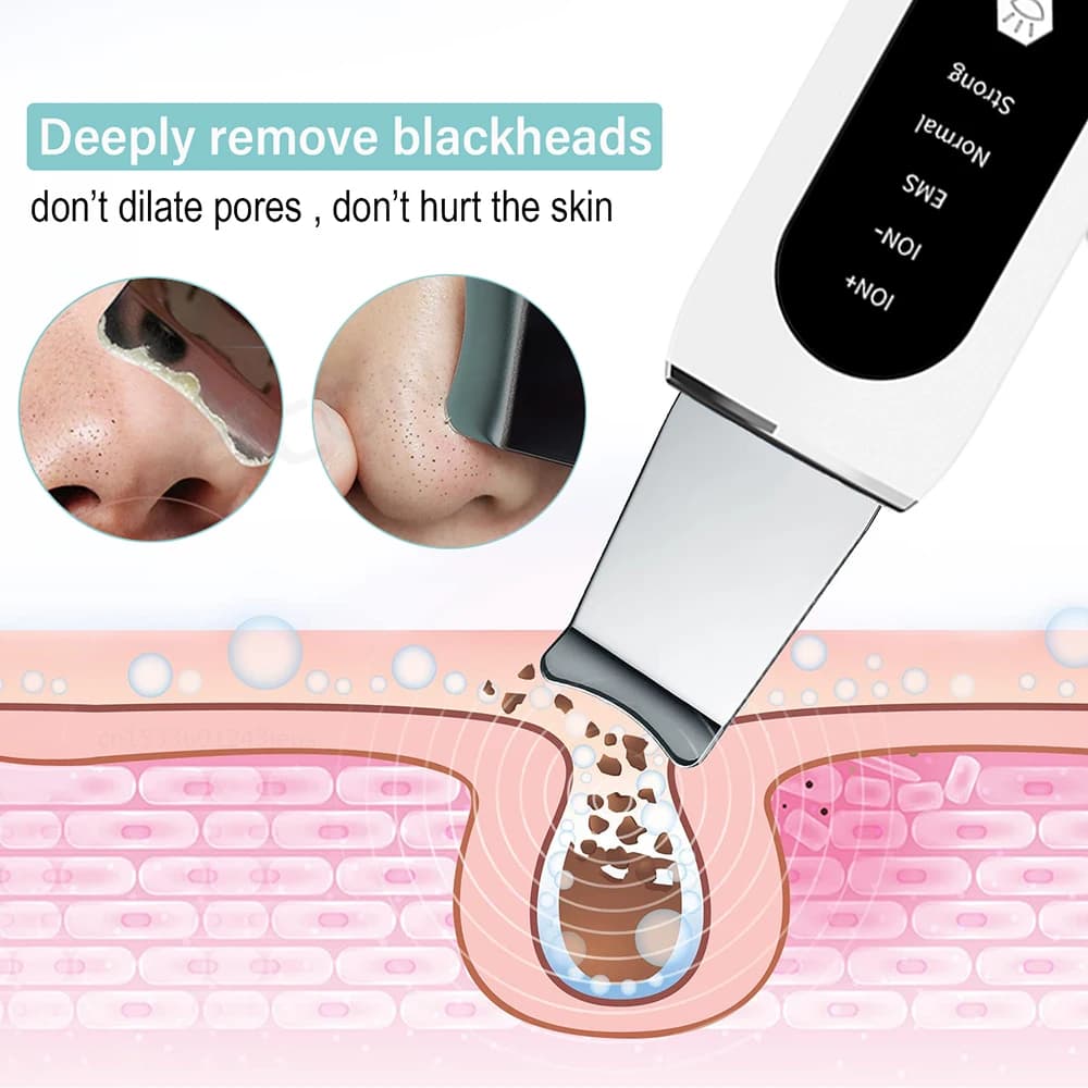 handheld ultrasonic skin scrubber device — image 4