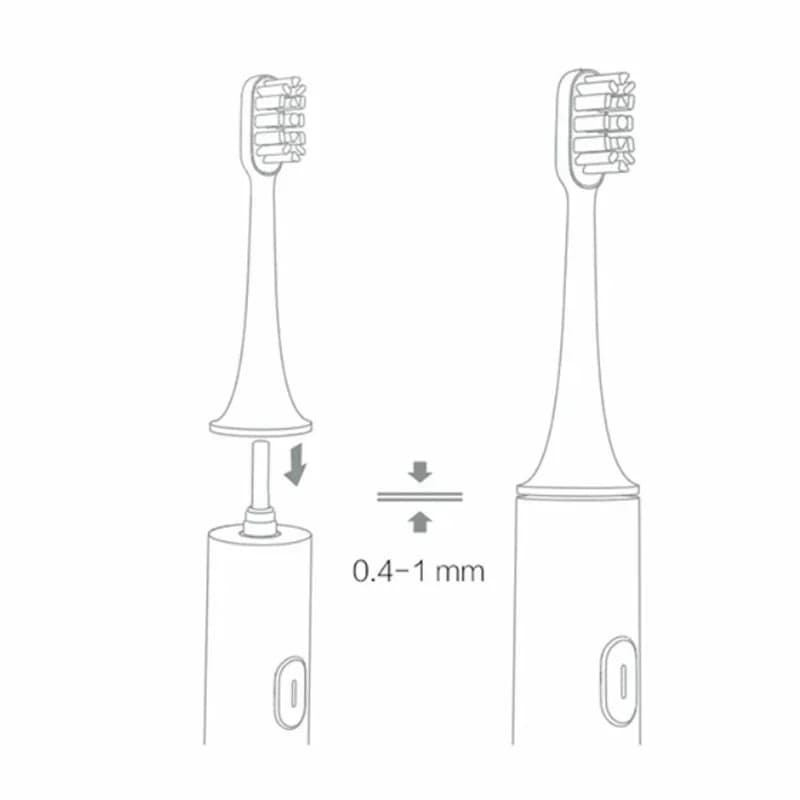 soft bristle replacement brush heads for Xiaomi MiJia T100 — image 6