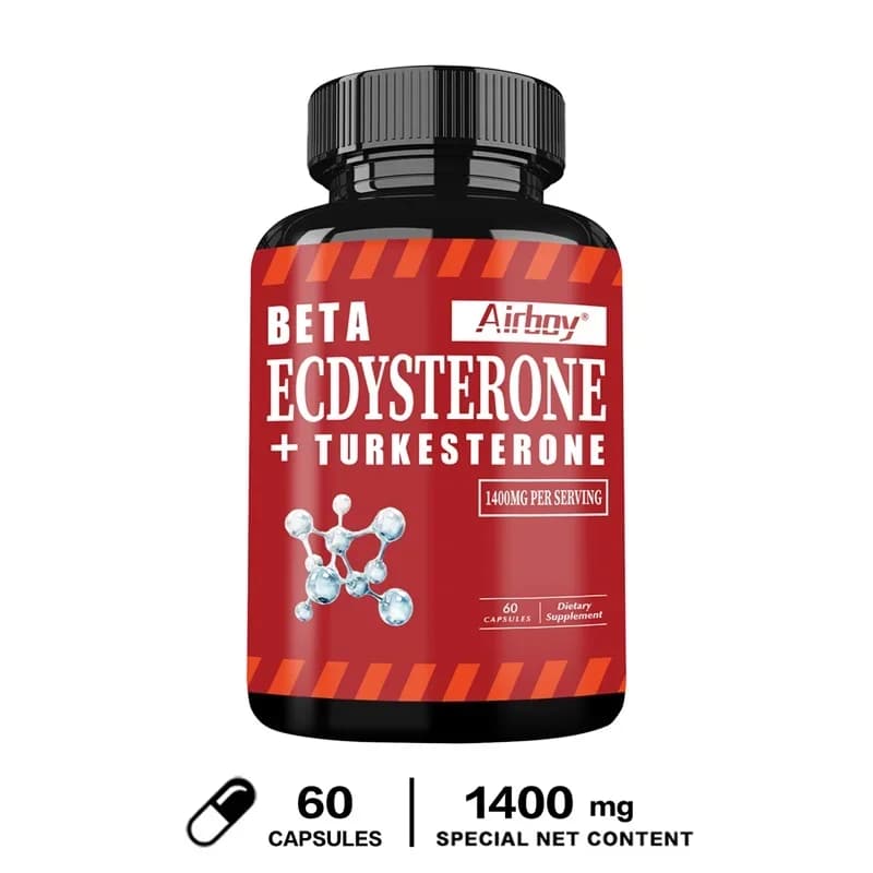bottles of beta ecdysterone and turkesterone supplement — image 7