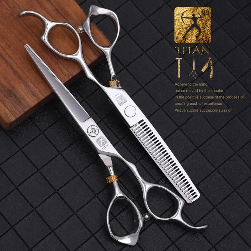 Titan professional barber hair scissors – 5.5" Japan 440C steel
