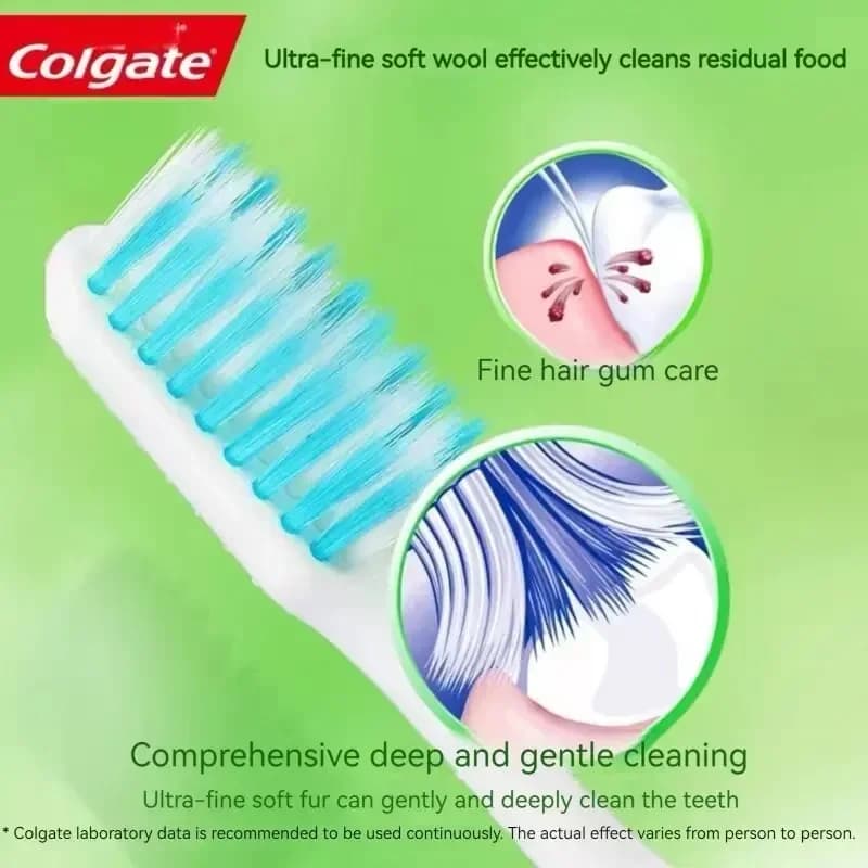 soft and medium bristle toothbrush set — image 5