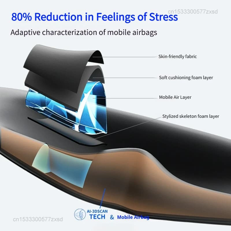 adjustable 3d sleep eye mask blocking light — image 2