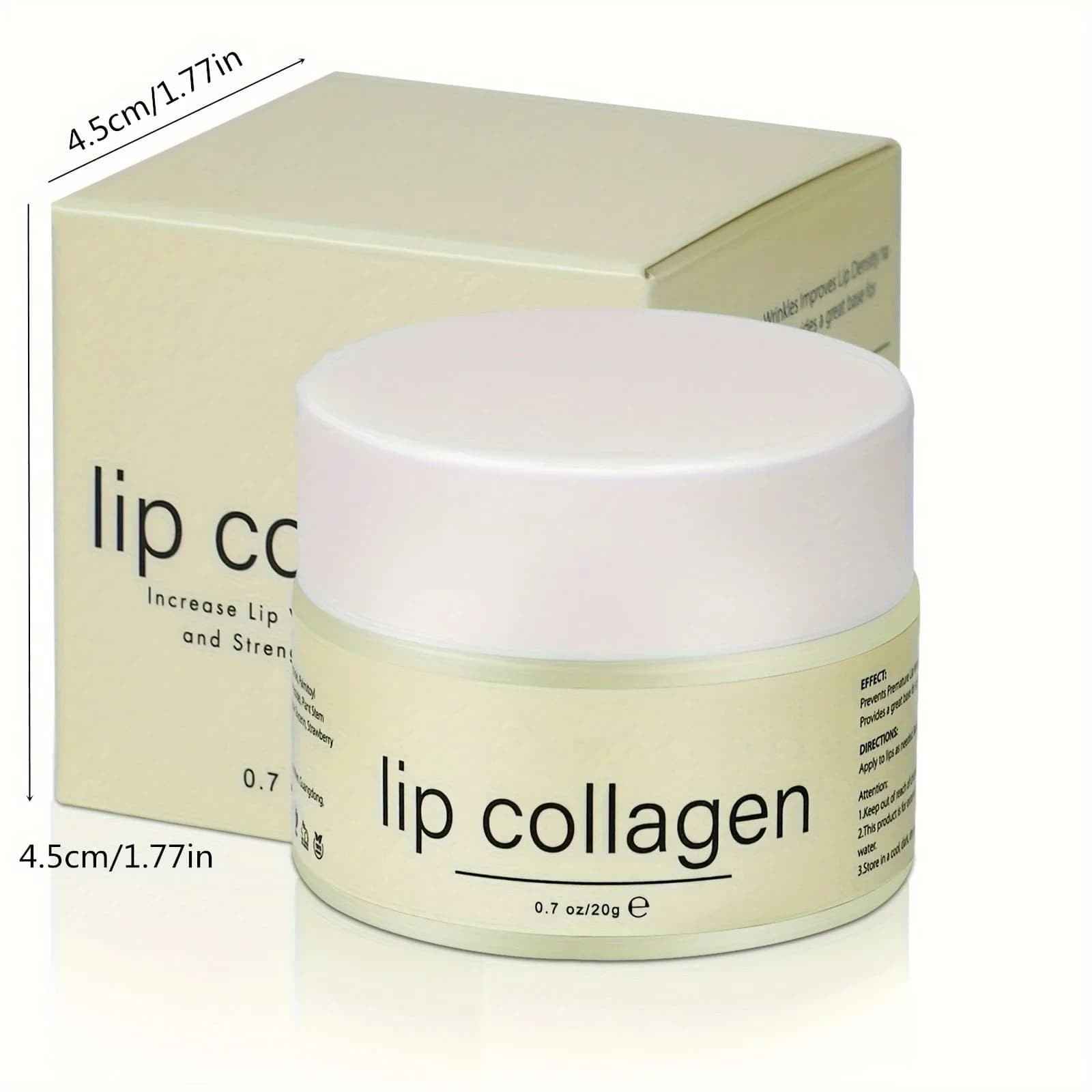 plant stem cell collagen lip butter in a 20g jar — image 4