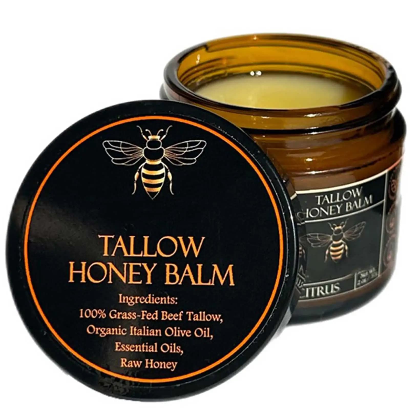 organic beef tallow balm with raw honey — image 7
