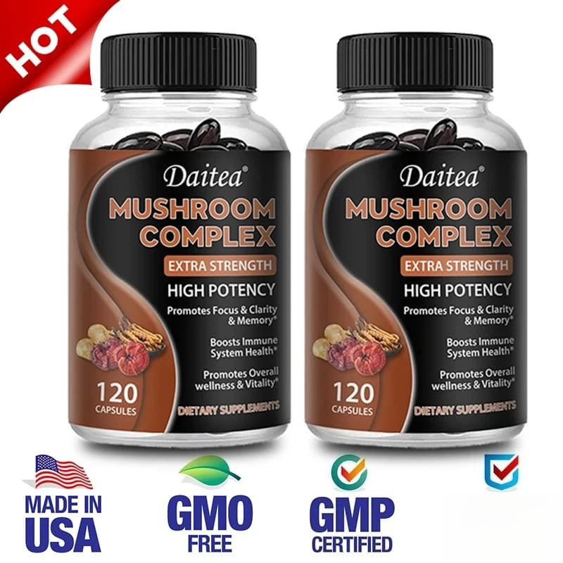 Brazil mushroom capsules with lion's mane, cordyceps and reishi — image 7