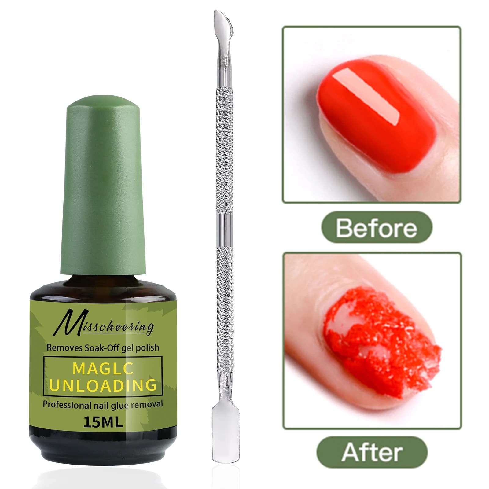 Misscheering 15ml Magic Fast Nail Gel Polish Remover Clean UV — image 7