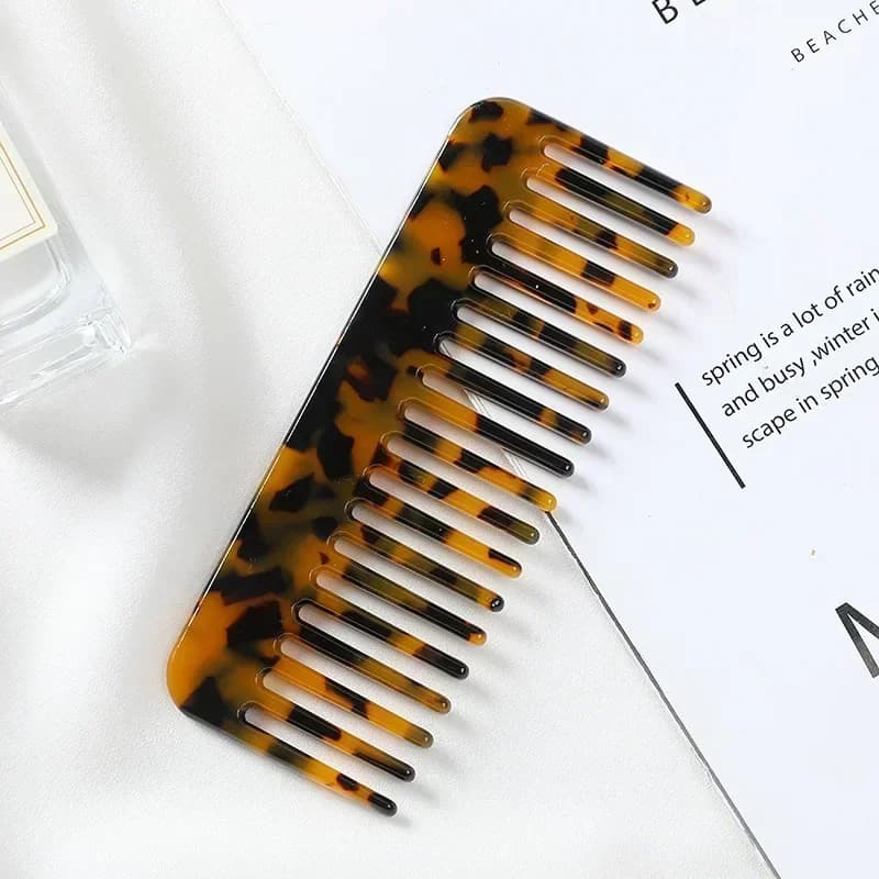 wide-tooth acetate anti-static hair comb — image 4