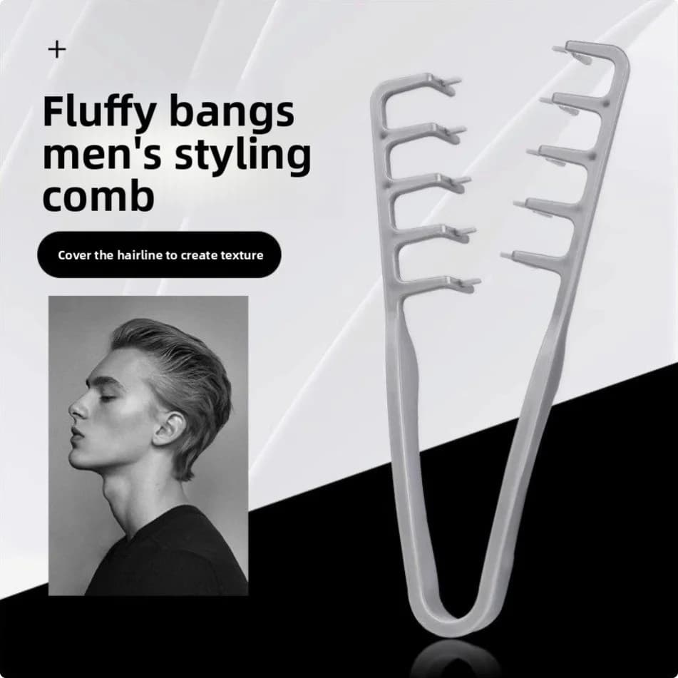 portable plastic styling comb set for men — image 5