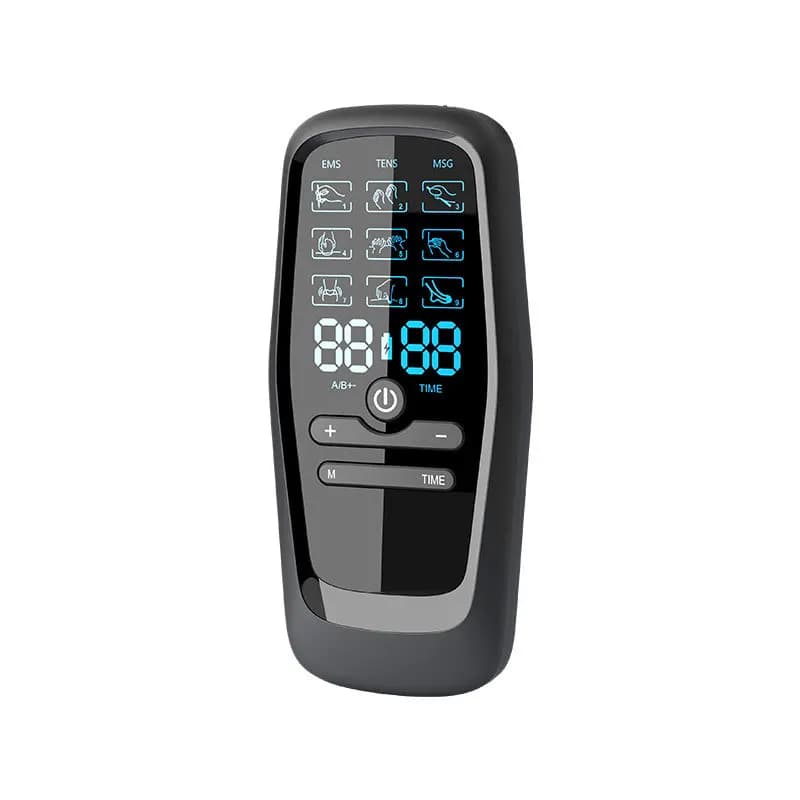 hand holding a portable TENS muscle stimulator — image 6