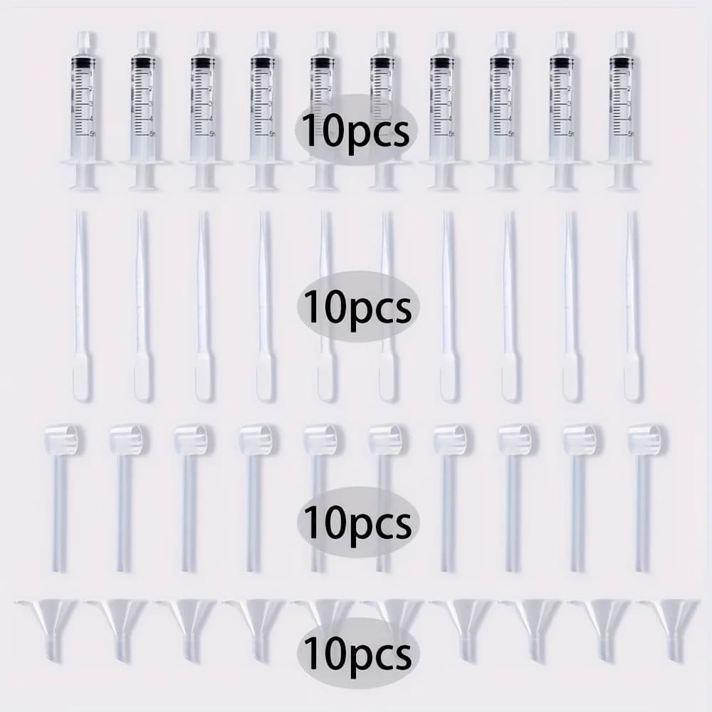 Perfume supplement set with funnel, pipette, dropper and syringe — image 7