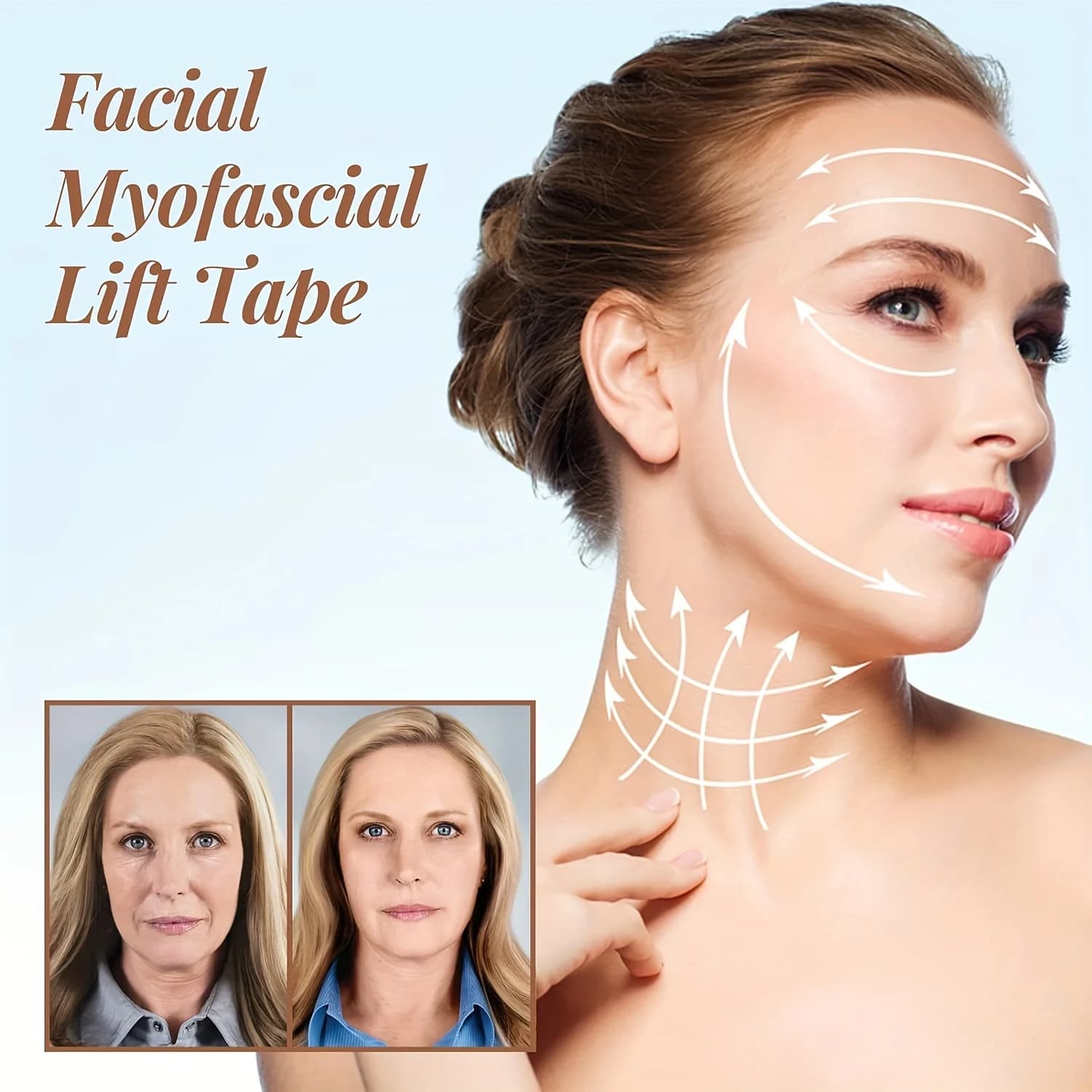high‑elasticity wrinkle removal tape for face and neck — image 5