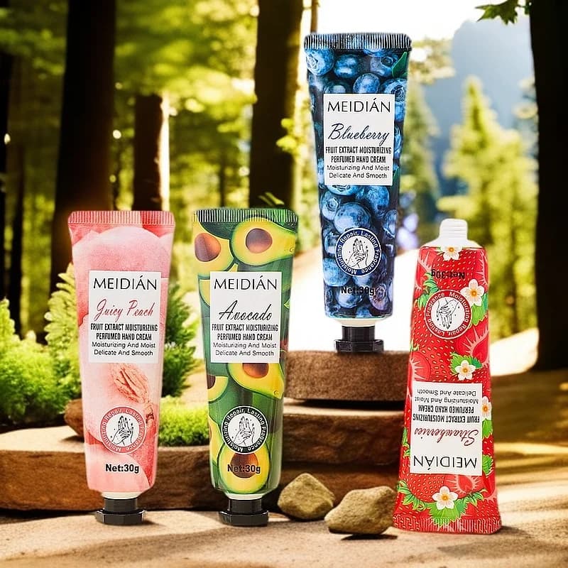 Five-pack fruit scented hand cream tubes — image 3